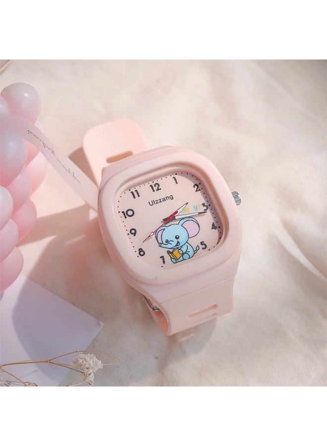 ULZZANG 3 - Piece Set of Children's Cartoon Square Waterproof Silicone Digital Watches - Stylish Knob Design, Waterproof Sports Watches, Ideal for Children's Outdoor Activities, Teenagers' Sports Gear & Students' Daily Use (Ideal Gift) - Image 5